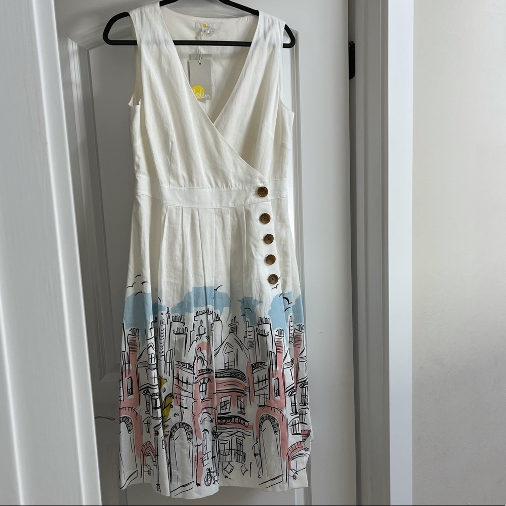 NWT Boden linen city dress sz10